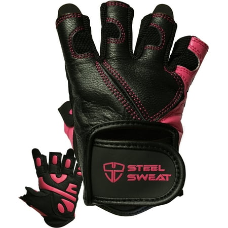 Workout Gloves - Best for Weightlifting Gym Fitness Training and CrossFit – Made for Men and Women who love Lifting Weights and Exercise - Leather (Best Weight Lifting Apparel)