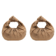 thumbnail image 1 of Bolso Mano Fruncido para Mujer Anudado Hobo Viajes Y (caqui), 1 of 9