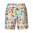 thumbnail image 4 of Lsque Mens Swim Trunks Animals Pattern - Bathing Suit Compression Liner - Beach Swim Shorts Swimwear - (S-3XL) - Stretch Quick Dry -Medium, 4 of 9