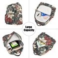 thumbnail image 5 of FORMRS Mini Backpack Purse for Women Travel Daypack Casual Shoulder Bag, White Christmas Leaves, 5 of 7