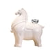 thumbnail image 1 of Figura de caballo decorativa Feng Shui para oficina, repisa de la chimenea, dormitorio, armario, Lingote blanco con plata, 1 of 9