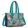 thumbnail image 2 of Teacher Tote Bag,German Shepherd Dog and Flower Teacher Utility Tote Bag,Large Work Tote Bags for Women with Multiple Pockets,Top Zipper Closure,13.8x10.6x6.7 Inch, 2 of 5