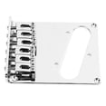 thumbnail image 6 of NFTIGB Electric Guitar Bridge Replacement Single Coil Pickup Tailpiece Silver Metal Fixed Bridge for TL Guitars (3.94 inches / 10 cm), 6 of 9