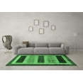 thumbnail image 3 of Ahgly Company Indoor Square Abstract Emerald Green Modern Area Rugs, 6' Square, 3 of 4