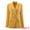 Yellow, variant on DARING DIVA Women's Spring Double Breasted Blazer for Elegant Looks S Yellow