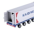 thumbnail image 3 of Esquirla 1:50 Scale Diecast Die Cast Heavy Container Truck Display Freight Car Model Blue, 3 of 8