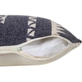 thumbnail image 4 of Laddha Home Designs Handwoven Southwestern Tribal Cotton Lumbar Pillow Cover - 36" - Blue and White, 4 of 8