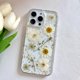 thumbnail image 2 of Funda de teléfono LSEEKA para iPhone 16 Pro Max transparente con flores reales, 2 of 7