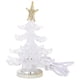 thumbnail image 2 of Lámpara de mesa LED con forma de árbol de Navidad brillante, luz nocturna USB, RGB, 7 colores intermitentes, lámpara decorativa de noche para el hogar, regalos de Navidad (punta dorada del árbol), 2 of 8