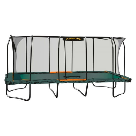 UPC: 0819049021279 | Jumpking Pro-Series Rectangular Trampoline 10’ x 16’ – No Other Trampoline Can Compete: Double The Springs  Patented V-Shaped Spring Arrangement  Comfort Weave Jumping Pad [485375029]