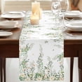 thumbnail image 3 of Table Runners 70 Inches Long Dress Scarves, Green Eucalyptus Leaves Farmhouse Coffee/Dining/Kitchen Table Decor, Holiday Table Runner, Spring Floral Weeping Farmhouse 13x70 Inch, 3 of 9