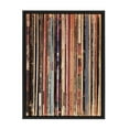 thumbnail image 3 of Kate and Laurel Sylvie 33RPM Framed Canvas Wall Art by Robert Cadloff of Bomobob, 18x24 Black, Decorative Music Art for Wall, 3 of 7