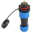 thumbnail image 1 of Enchufe impermeable IP68, conector de alimentación de aviación cuadrado, adaptador de terminal industrial SP165 (250 V, 5 A), 1 of 14