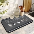 thumbnail image 3 of Attractive 19.5x12in Coffee Mat Perfect Kitchen Accessory for Countertops - Super Absorbent, Anti-Slip & Hide Stain, Coffee Drying Mat Ideal Under Coffee Machine Mat or Dish Drying Pad, 3 of 7