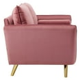 thumbnail image 3 of Modway Revive Performance Velvet Sofa in Dusty Rose, 3 of 8