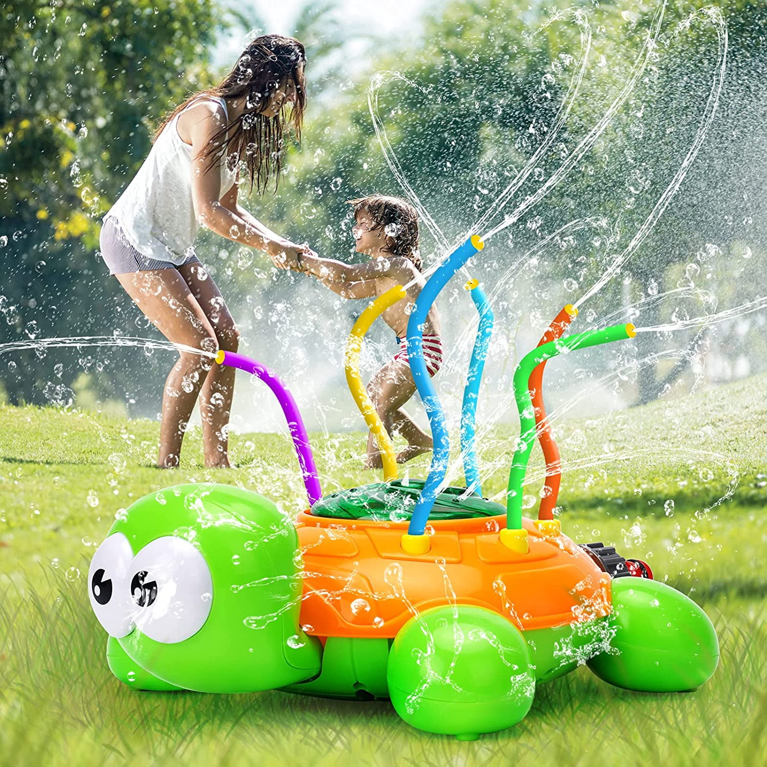 Summer Outdoor Water Toy,Kids Sprinklers,with hydro force spinning dome