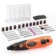 thumbnail image 1 of Costway Kit Outil Rotatif Sans Fil Batterie Lithium-Ion Alimenté 3 Vitesses w / 40 Accessoires, 1 of 10