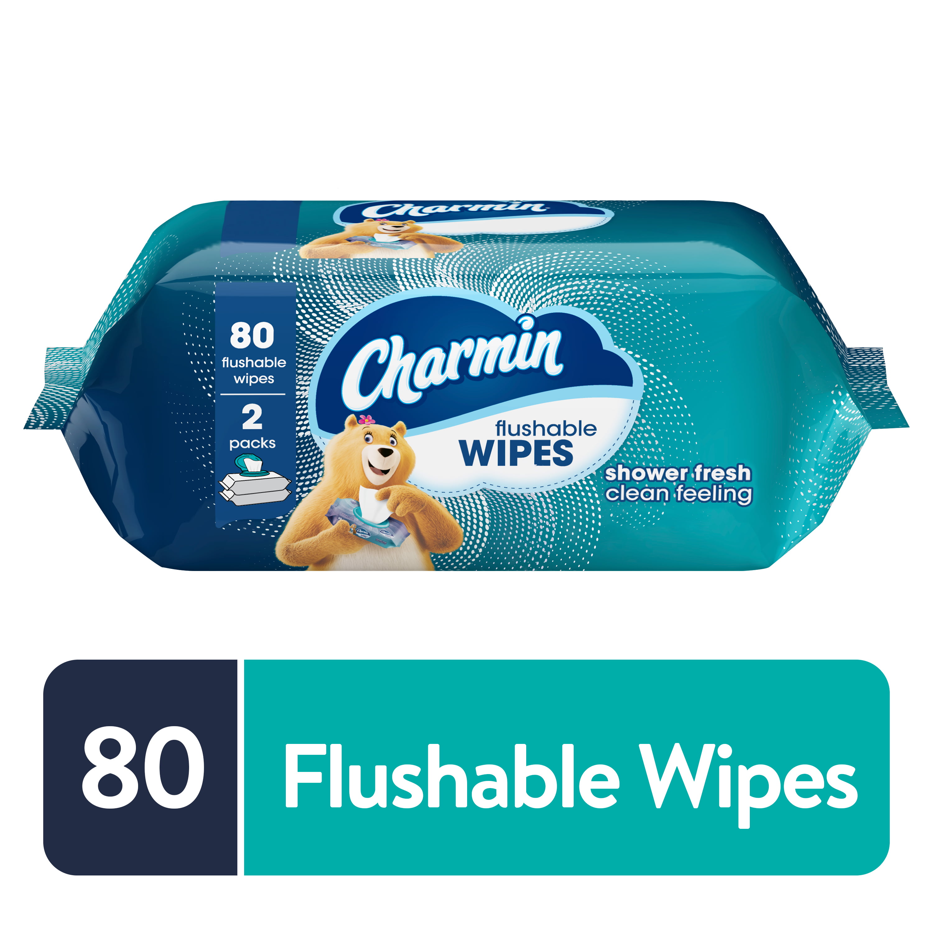 4 Pack Charmin To Go Freshmates Flushable Wipes 10 each 
