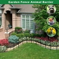 thumbnail image 2 of 10 Pack Garden Metal Fence Outdoor Lawn Edging Border Panel Edge Fencing Yard, 2 of 7
