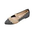 thumbnail image 3 of WAVSUF Ballet Flats for Womens Slip On Breathable Knitted Pointed Toe Trendy Summer Dressy Shoes Brown 8, 3 of 10