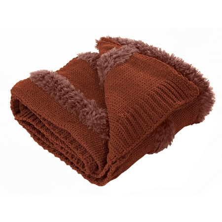 Modern Threads Farrah Nutmeg Acrylic Throw Blanket, 50" x 60"