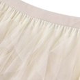 thumbnail image 3 of DuoJiaJ Women's Tulle Skirts Pleated High Waist Mesh A-Line Skirt,Beige One Size, 3 of 5