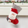 thumbnail image 5 of Velvet Christmas Stocking with Hidden Pocket and Faux Fur Cuff - Gold Embroidered Mantel Decor for Gift Giving Tradition(B), 5 of 5