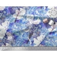 thumbnail image 2 of Soimoi Cotton Duck Fabric Snowflake & Tree Watercolor Printed Craft Fabric by the Yard 42 Inch Wide, 2 of 3