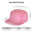 thumbnail image 6 of Uemuo Sparkly Pink Glitter Pattern Women's Baseball Cap,Straight Brim Hat,Golf Dad Hat,Travel Hat,Sun Protection Cap,Everyday Accessory, 6 of 9