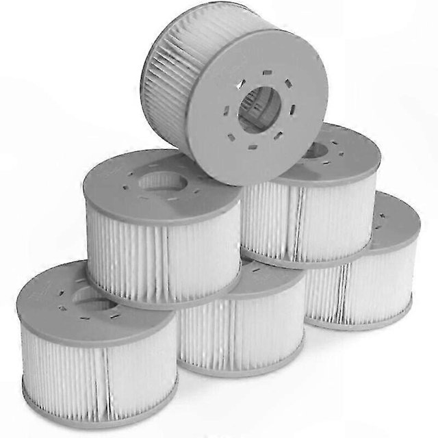 6 Replacement Filter Cartridges for Inflatable Spas, Ø106cm, Compatible with V2 Models