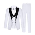 thumbnail image 1 of Traje para niños KEYWANTS, talla 10, formal, 5 piezas, ajustado, blanco, 1 of 7
