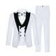 thumbnail image 1 of Traje KEYWANTS, esmoquin blanco, ajustado, de 5 piezas, para niños, talla 7, 1 of 7