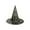 Black, variant on Xfvqtps Halloween Witch Hat Spider Web Print Wide Brim Halloween Spire Hats for Party Accessory Black