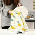 thumbnail image 6 of Kitchen Towels Pineapple Pattern Pattern Cleaning Towel Absorbent Hand Towels Tea Towels for Home Restaurant Dish Clean 28" x 18", 4PCS, 6 of 7