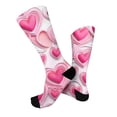thumbnail image 5 of Valentine‘s Day Socks for Women, Cute Heart & Love Print Crew Socks, Gift for Girlfriend, Wife, Galentine’s Day & February 14th A 1pcs, 5 of 6