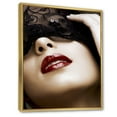 thumbnail image 3 of Designart 'Portrait Of Modern Girl With Mask' Modern Framed Canvas Wall Art Print, 3 of 5