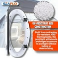 thumbnail image 6 of SEAFLO 16.1" x 8.6" Elliptical Oval Porthole Portlight Window - ABS Plastic & Tempered Glass, White, for Boat, Yacht, and Marine Applications, 6 of 8