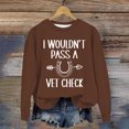 thumbnail image 2 of WEAIXIMIUNG Oversized Sweatshirt Soft Women's Casual Crewneck Pet Humorous English Letter Printed Hoodie, 2 of 3