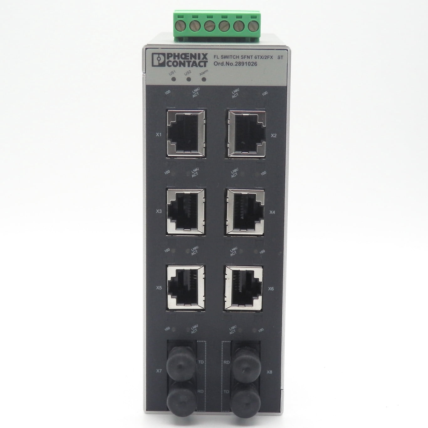 Phoenix Contact 2891026 FL SWITCH SFNT 6TX/2FX ST Industrial Ethernet Switch