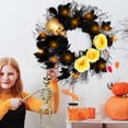 thumbnail image 1 of Cameland Couronne d'Halloween avec Lumières DEL Rouges pour Décorations de Porte d'Entrée, à Piles, Couronne Pailletée Étincelante, Décorations d'Halloween Intérieures et Extérieures, Déco de Fenêtre pour la Maison, 1 of 5