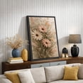 thumbnail image 4 of Framed Canvas Print Wildflower Wall Art Boho Decorative for Living Room Bedroom - 16"x24" BLACK, 4 of 8