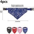 thumbnail image 2 of 4 Paquetes de Bandanas para Perros, Baberos Triangulares para Mascotas, Collar de Bandana para Perros, Pañuelo, Pañuelos con Cordón Ajustable, Accesorios Lavables, 2 of 5