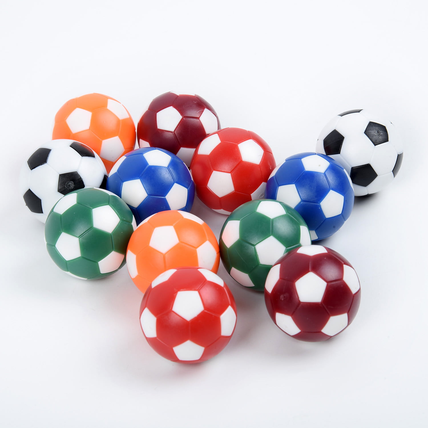 6x Mini Foosball Table Soccer 32mm ABS Indoor Games Kicker Ball Spare Balls New 