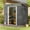 6x4 Gray, variant on Outdoor Storage Sheds , Asofer 8'x6'ft Metal Garden Shed  with Transparent Panel Window for Garden, Dark Gray