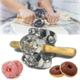 thumbnail image 2 of Molde para Donas, Cortador de Galletas para Donas, Molde para Galletas con Cortador de Donas Antiadherente de 6 Cavidades, Herramientas Profesionales para Hornear Masa, 2 of 4