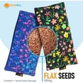thumbnail image 2 of SunnyBay Small Microwave Heating Pad, Microwavable Versatile Cold/Heated Neck and Shoulder Wrap for Back Pain and More, Moist Heat Cotton-Fleece Pad, 6x11 Inches, Lilac and Green Flowers, Pack of 2, 2 of 5