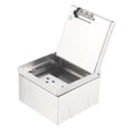thumbnail image 2 of Stainless Steel Embedded Dual Outlet Box for Desktop & Floor Installation, AC250V 4000W, Waterproof & Flame Retardant, Easy Setup for Home, Office, and Commercial Use., 2 of 6