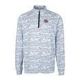 thumbnail image 2 of Men's Cutter & Buck  Charcoal Norfolk Tides Big & Tall Traverse Camo Print Stretch Quarter-Zip Pullover Top, 2 of 3