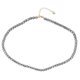 thumbnail image 3 of 128 Faceted Terahertz Round Beads Necklace in Natural Stone for Women, 3 of 3