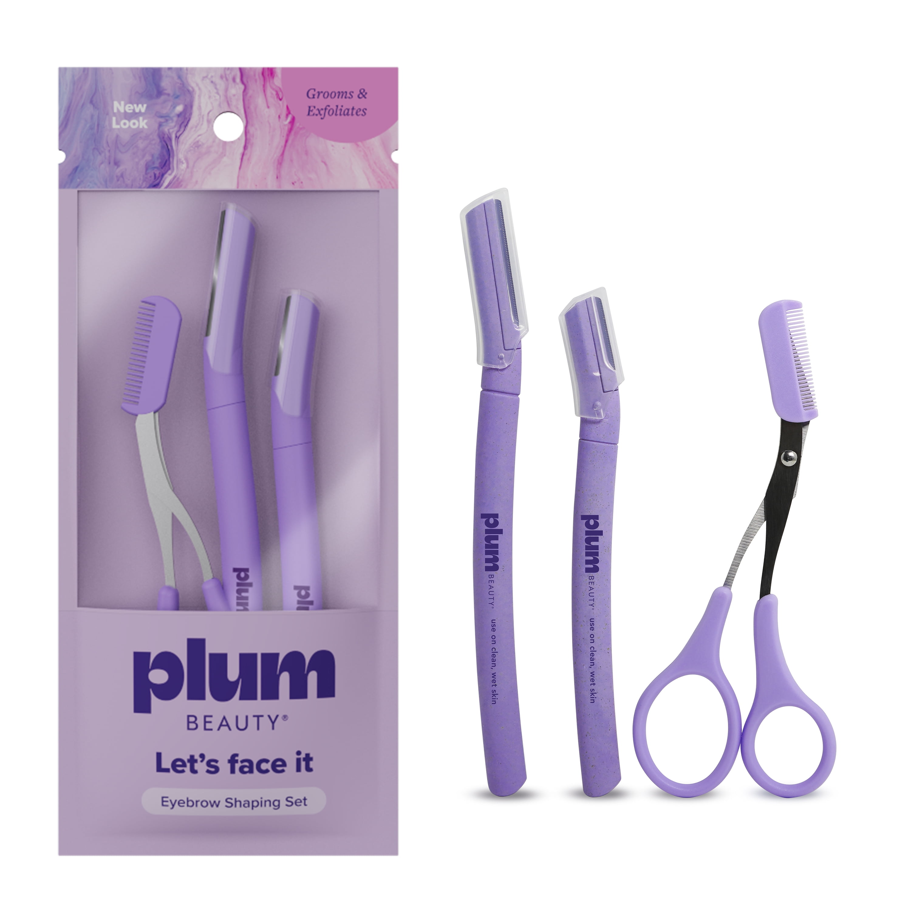 Plum Beauty Eyebrown Shaping Tool Set 3pc